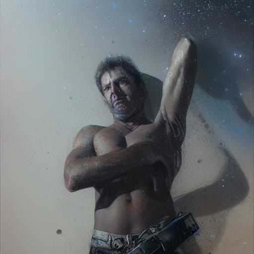 Gigolo: Oil Painting Portrait on Canvas