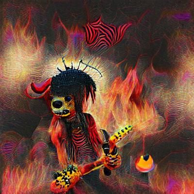 Eerie Voodoo Hellfire Scene