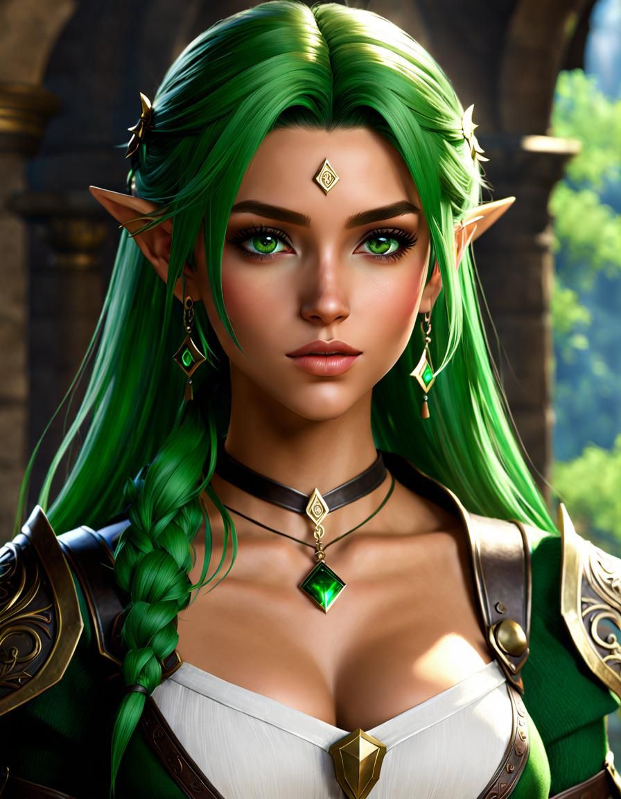 Beautiful D&D Character in Romanticism Style