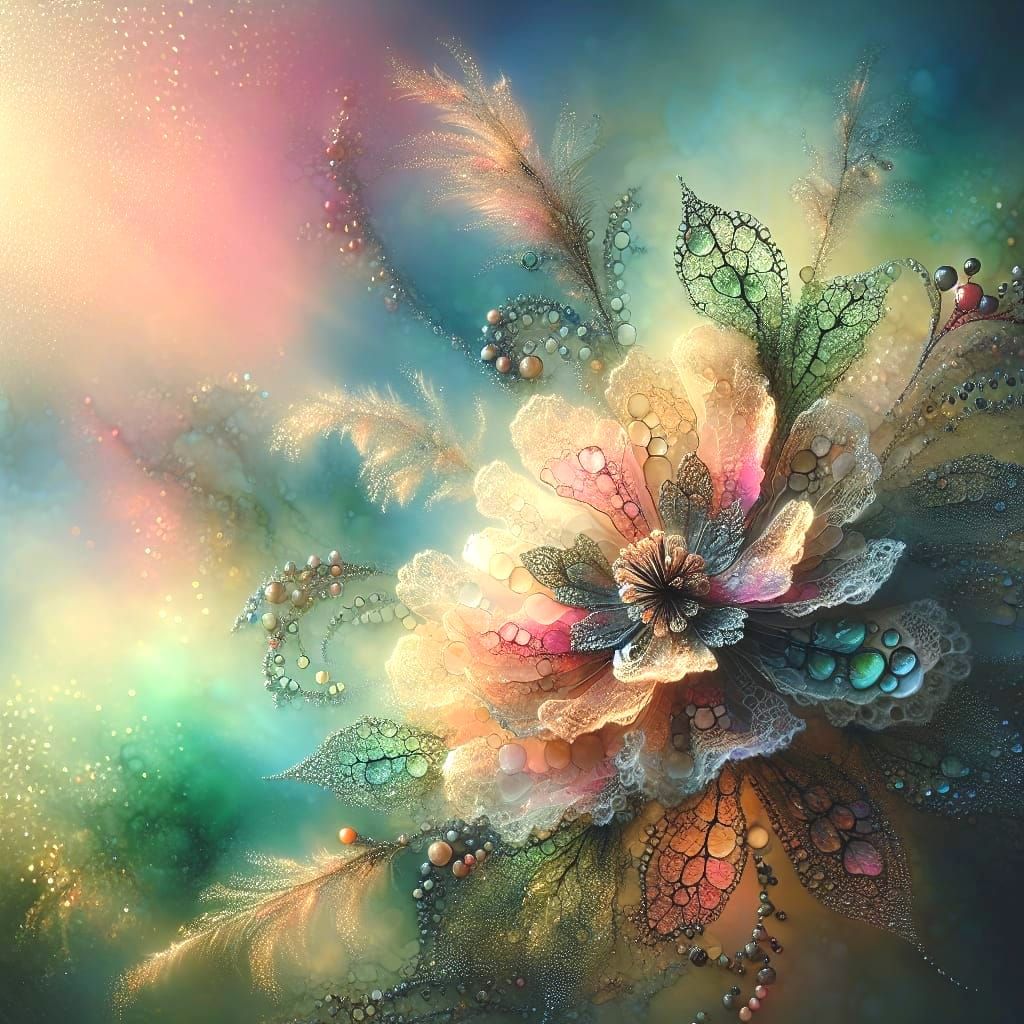 Ethereal Lace Flower in Morning Light