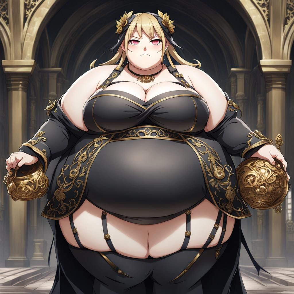 Gothic Goddess Maka Alban in Anime Style