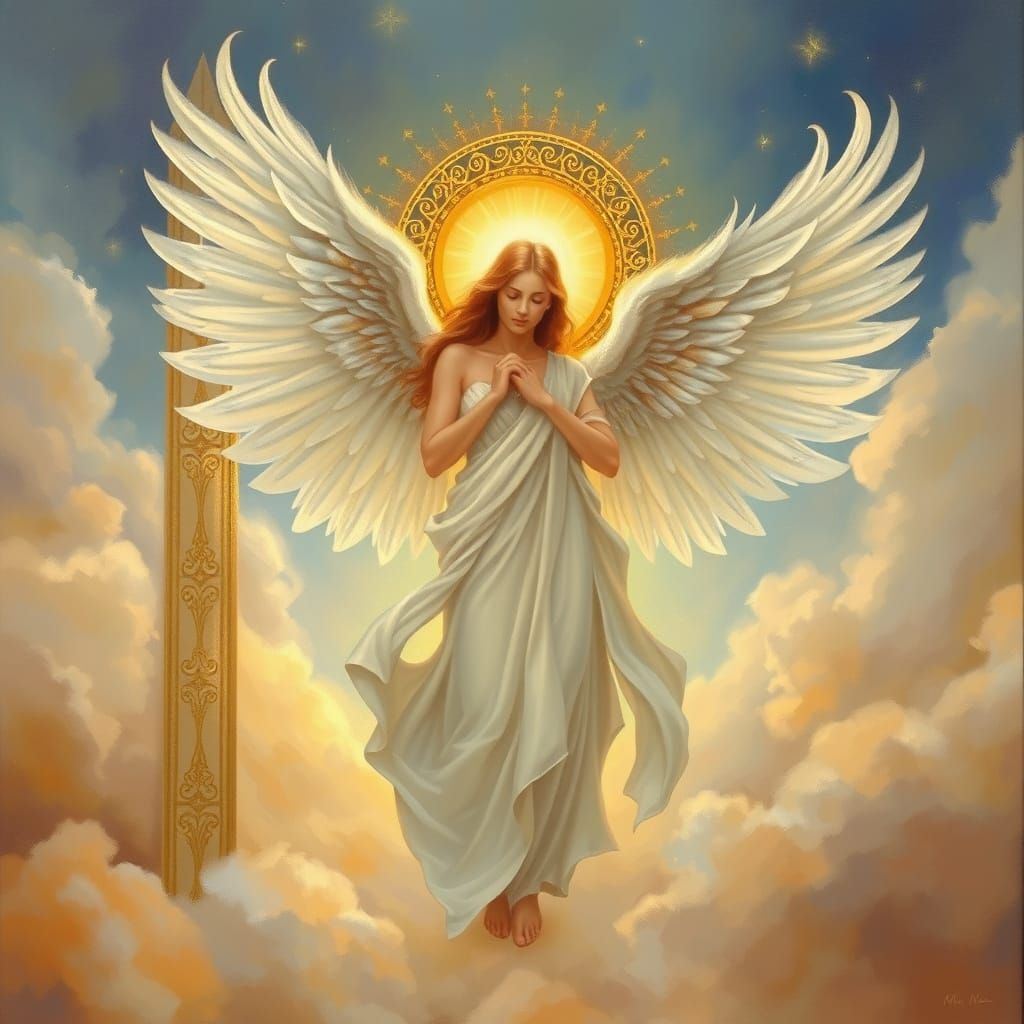 Angel in Symbolist Elegance