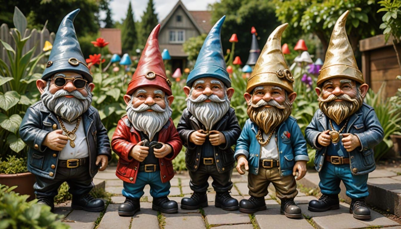 Gritty Garden Gnomes in Hip-Hop Streetwear