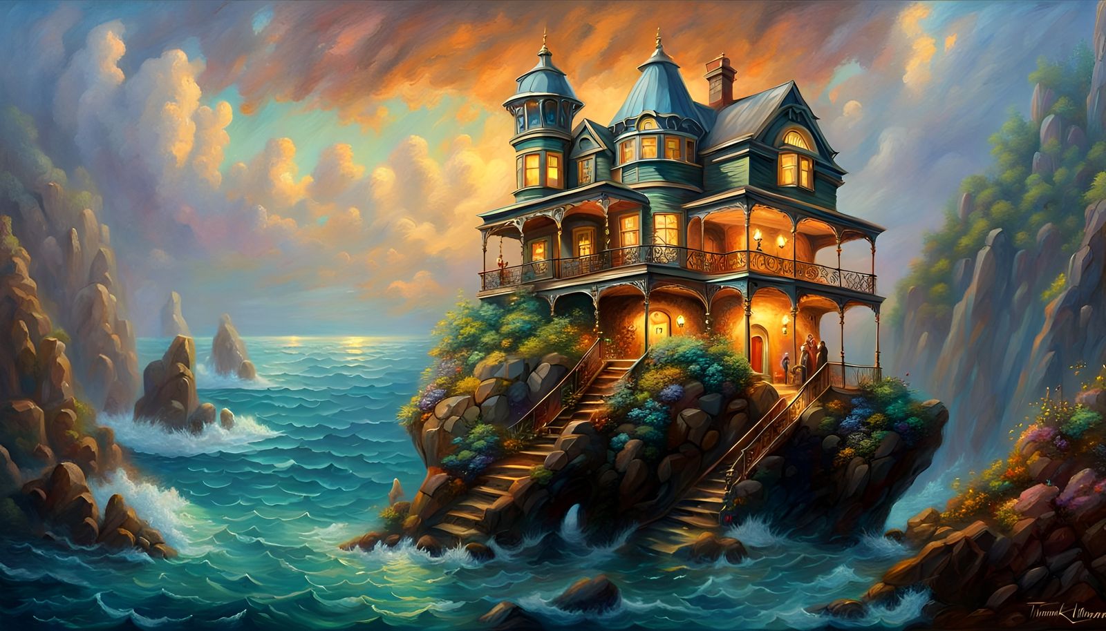 Steampunk Victorian House Design in Bermuda Triangle