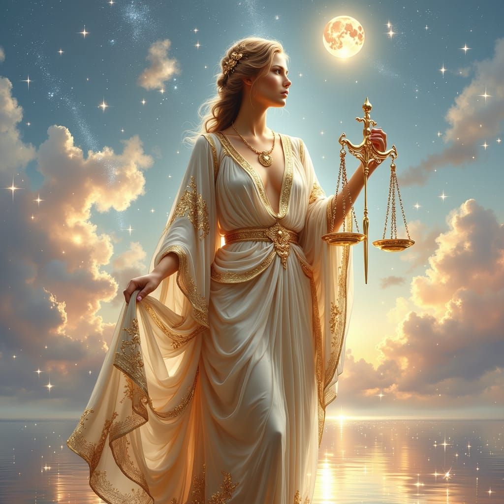 Goddess Venus in Ethereal Dawn Light