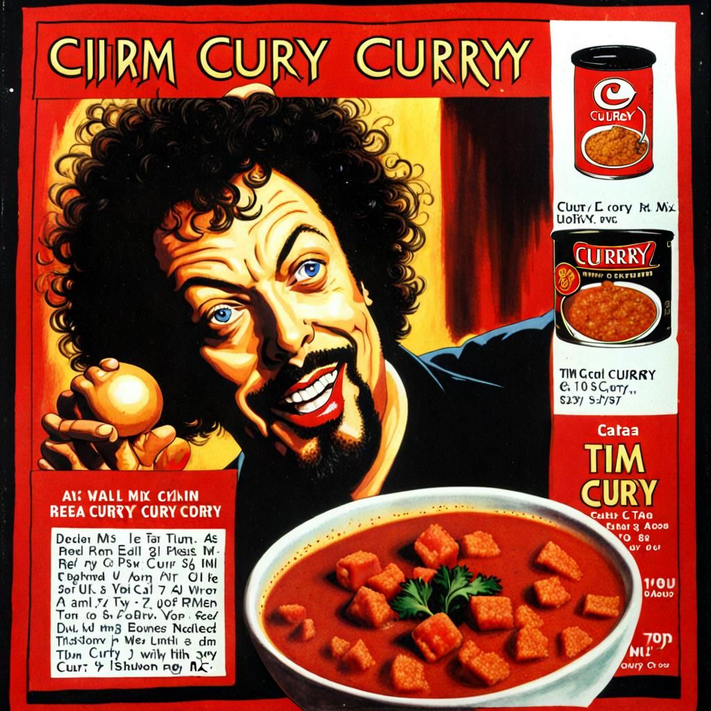 Tim Curry Inspired Curry Mix Advertisement