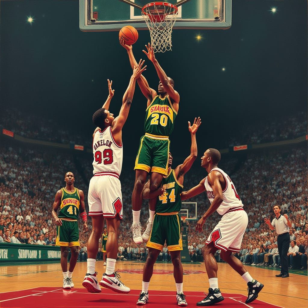 Seattle Sonics Legends Celebrate Championship Win in Mark Ry...