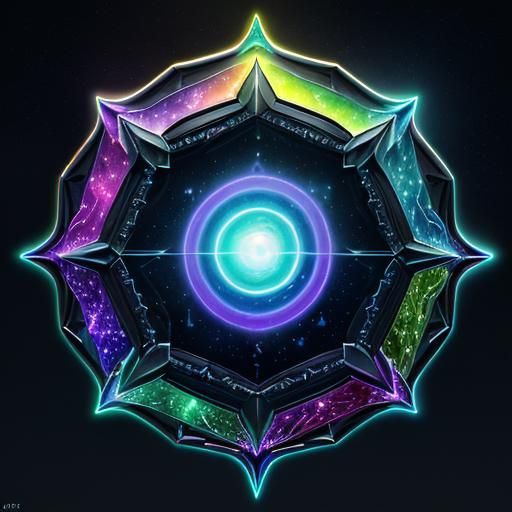 Neon Nebula in 3D with Psychedelic Lighting