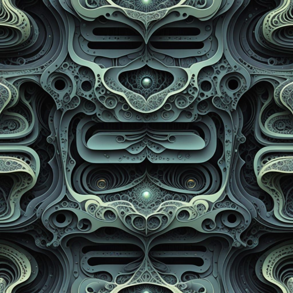 Ethereal Fractal Landscapes in Cyberpunk 3D