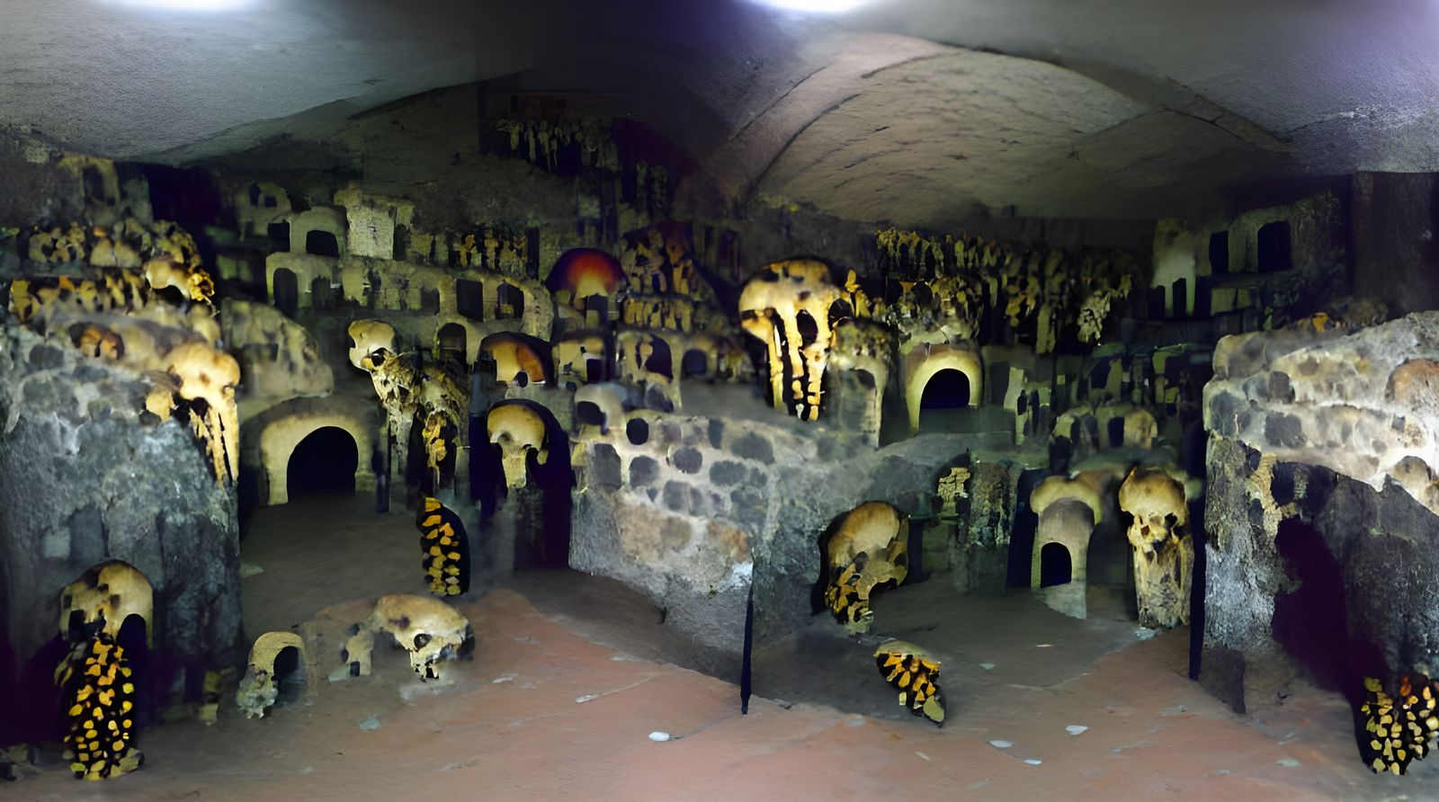 Eerie Catacombs: A Descent into Darkness