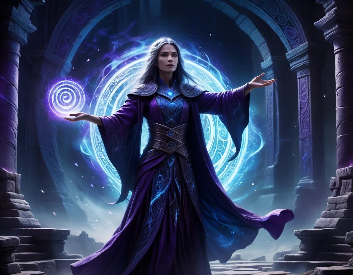 Sorceress Opens Portal to New World