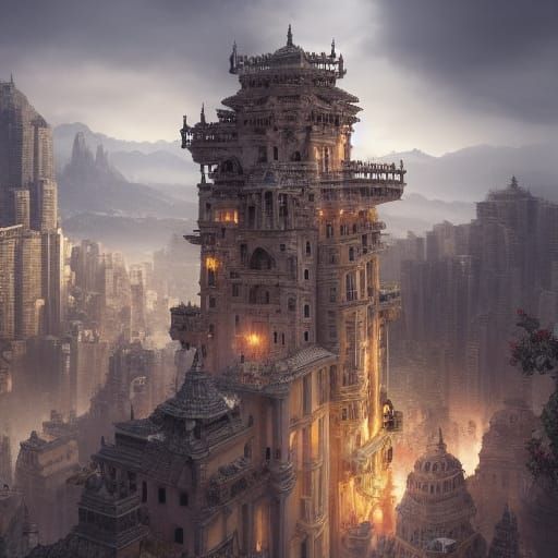 Cinematic Mango: Detailed Digital Matte Painting