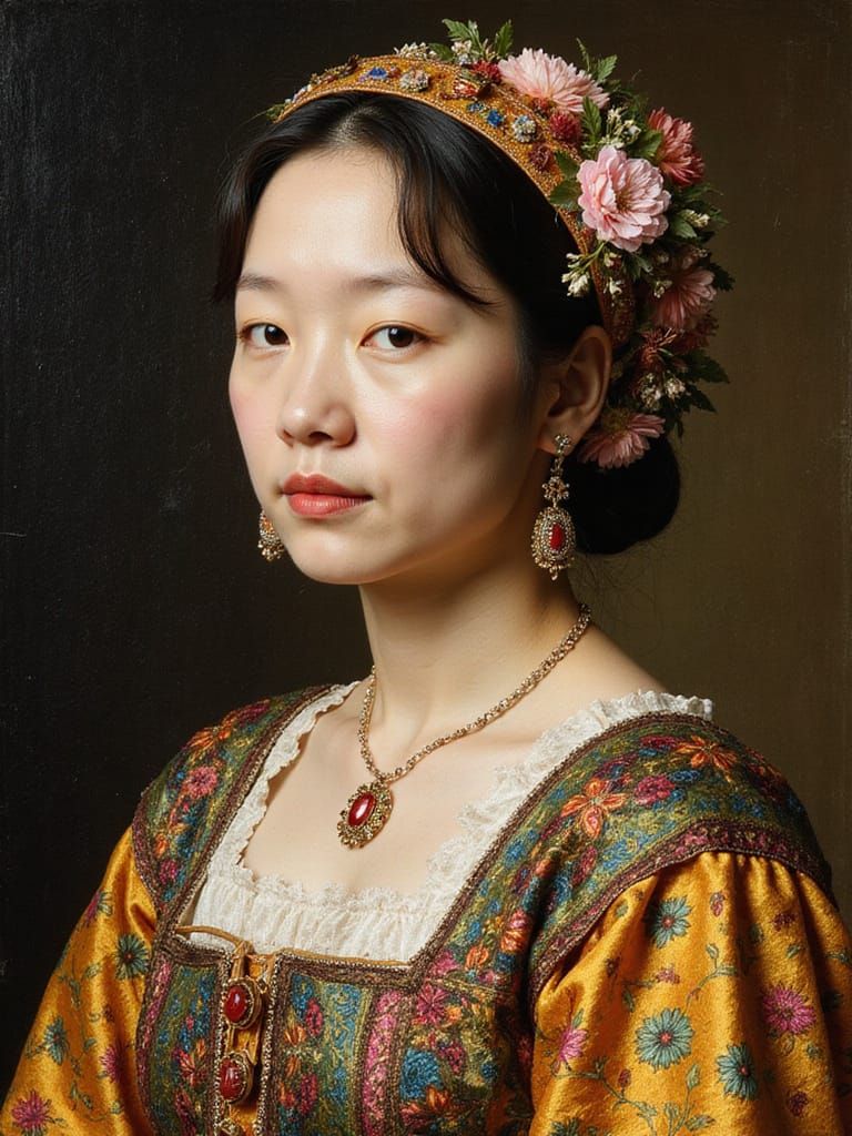 Middle-aged woman according to Juggernaut Flux Pro