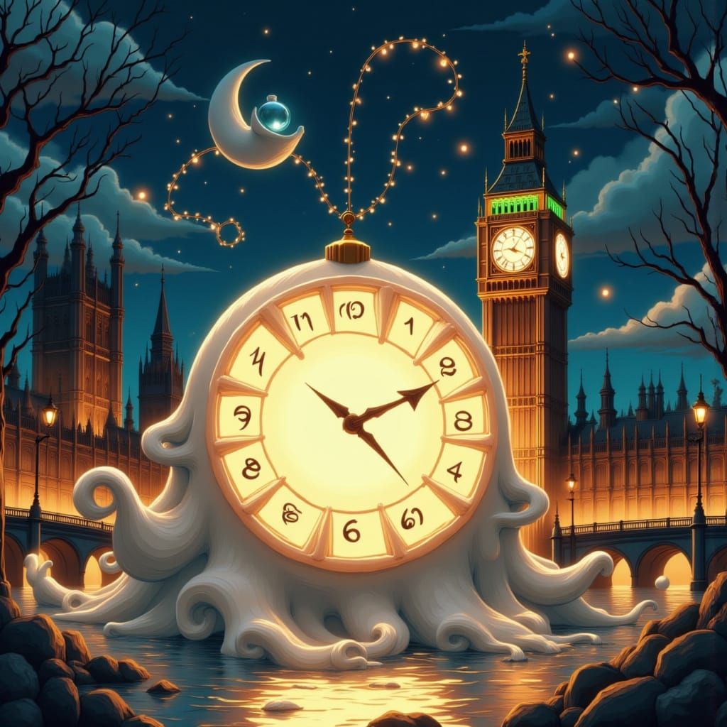 Ghostly New Year's Eve Ball at Big Ben