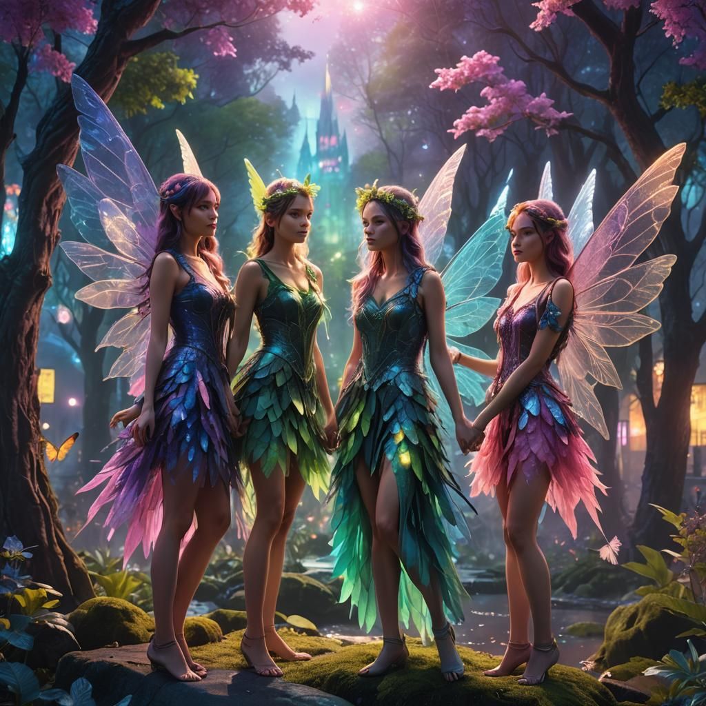 Fairies in a City: Digital Matte Painting