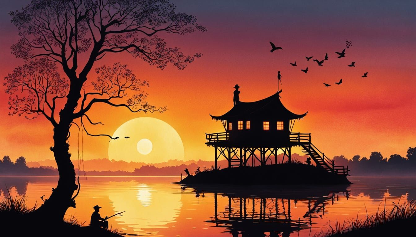 Huckleberry Finn's Golden Hour Treehouse