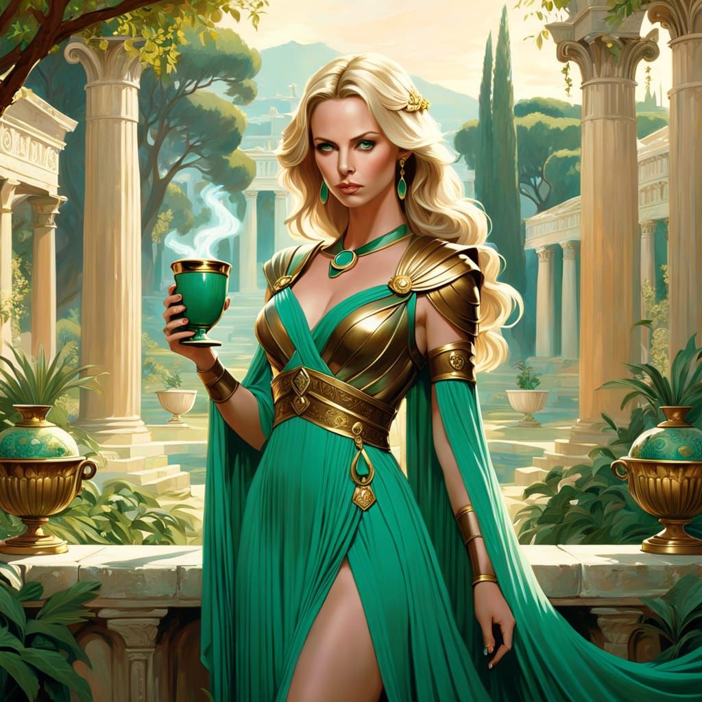 Charlize Theron as Ancient Greek Sorceress Circe