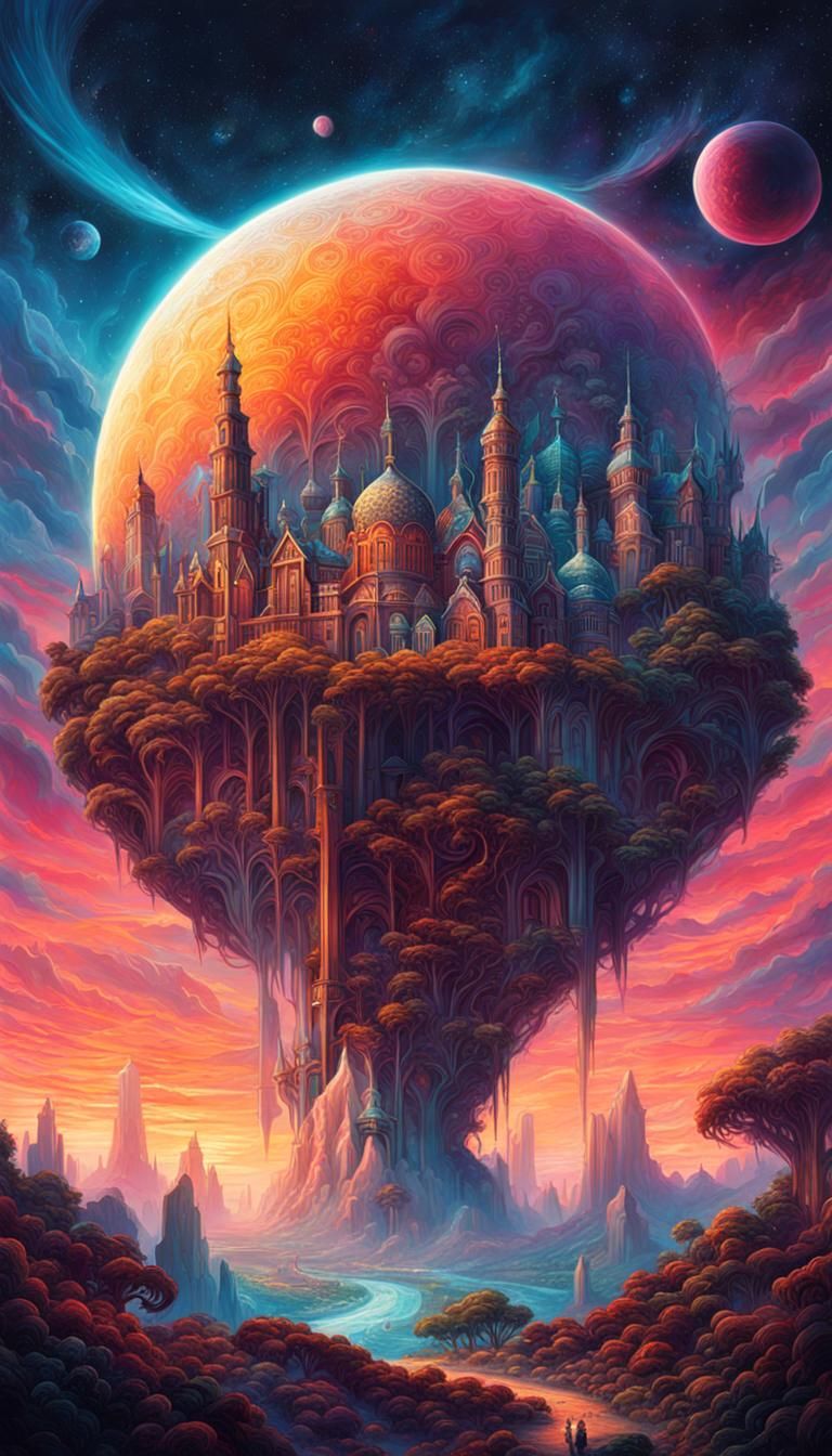 Surrealist Masterpiece in Style of Otto Rapp