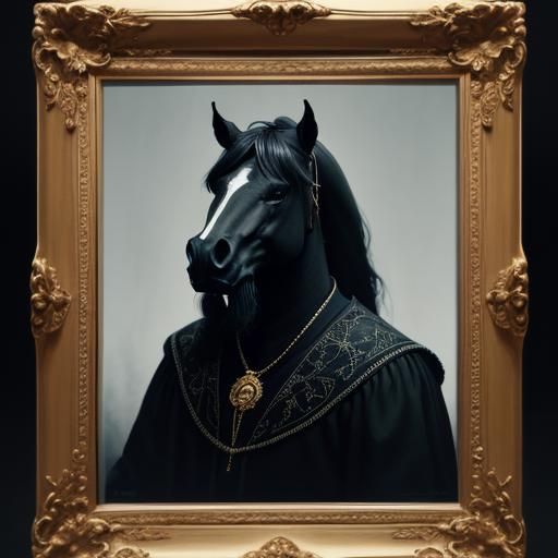 Ghostly Casket: A Dramatic Close-Up Portrait