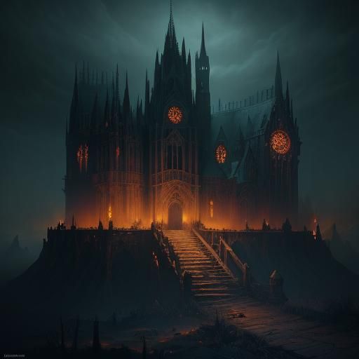 Ghost Girl in Plague Mask: Dark Fantasy Art