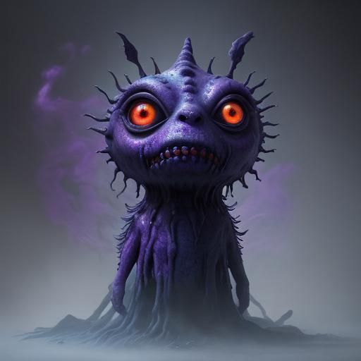 Zombie Lollipop in Eerie Mist: Digital Matte Painting