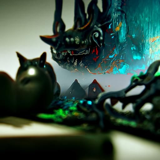 Demons by Bedside: Detailed Matte Painting