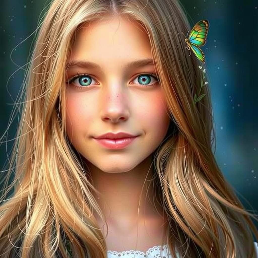 Enchanted Forest Maiden in Whimsical Wonderland