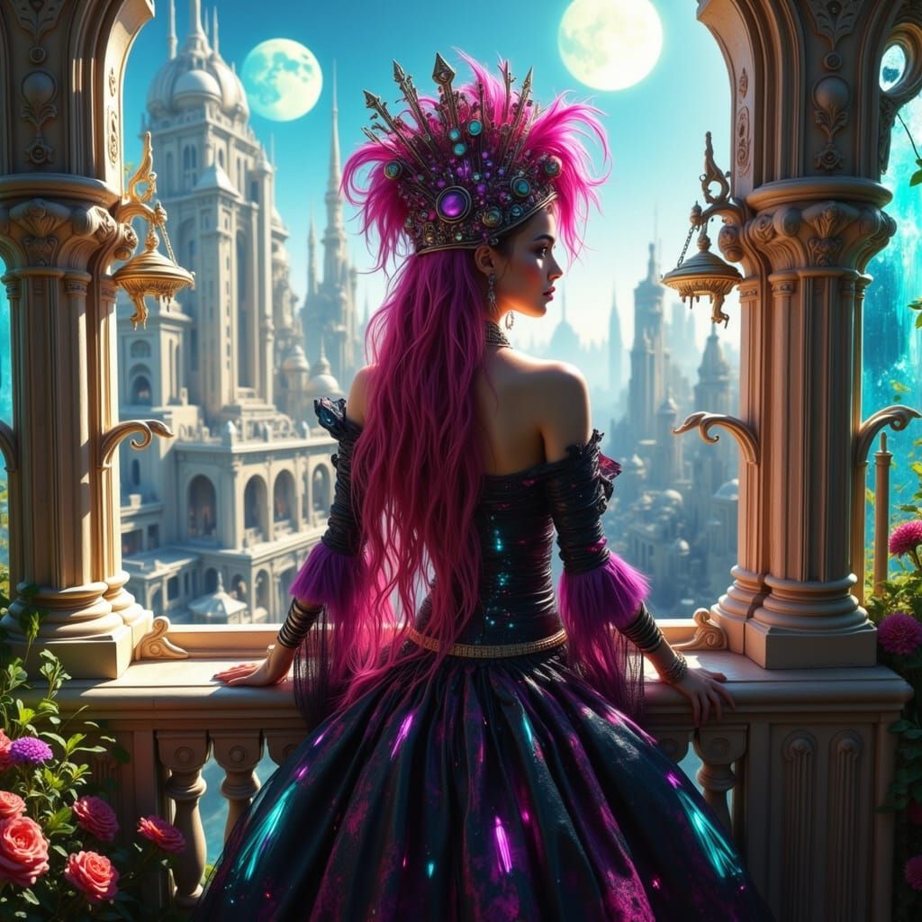 Gothic Tsaritsa Reigns Over Futuristic Alien City