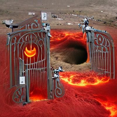 Fiery Portal to Another Dimension