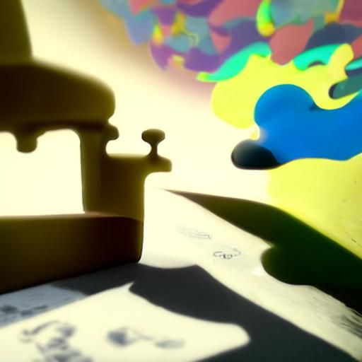 The Beatles' Yellow Submarine in Diamond Sky