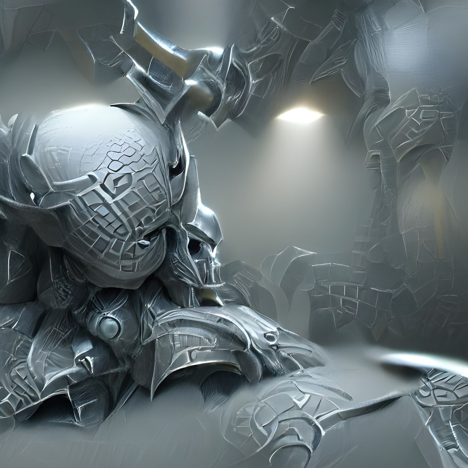 Grey Knight Concept Art in 8K Resolution