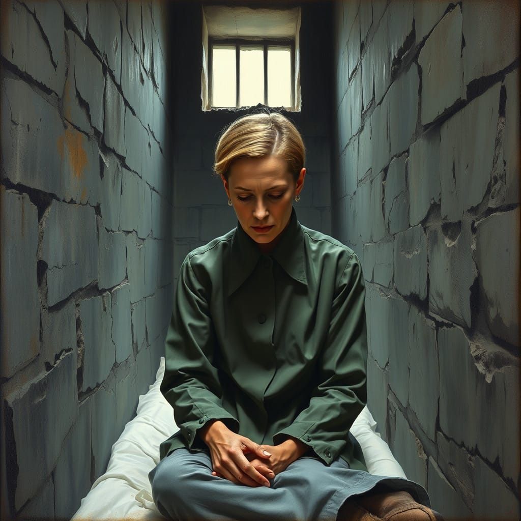 Cate Blanchett in a Haunting Prison Scene, in a Style Remini...