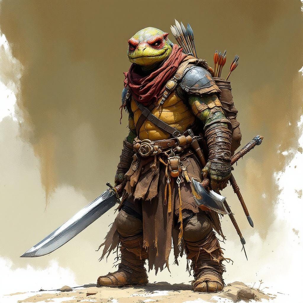Tortle Ranger Ready for Battle