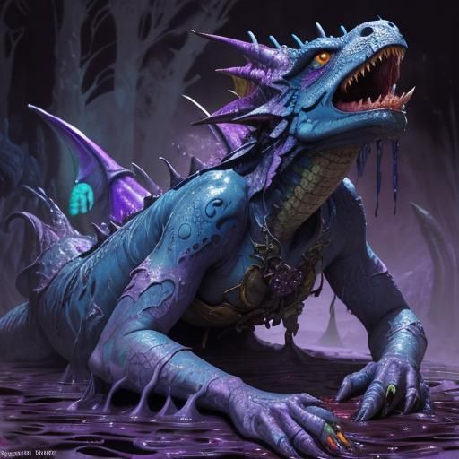 Adorable Dragon in 3D Fantasy Art Style