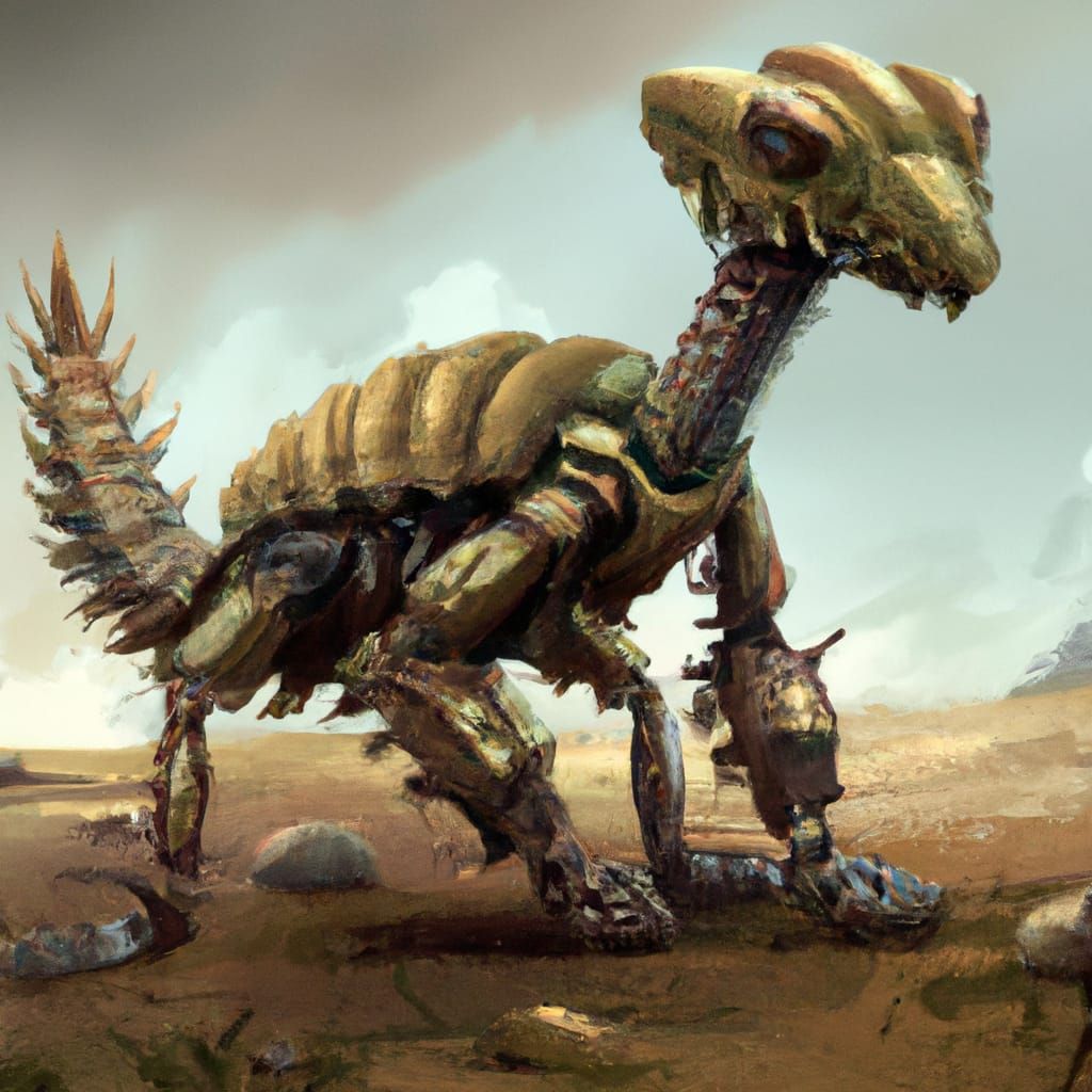 Mutant Reptile Insect Chimera in Wasteland