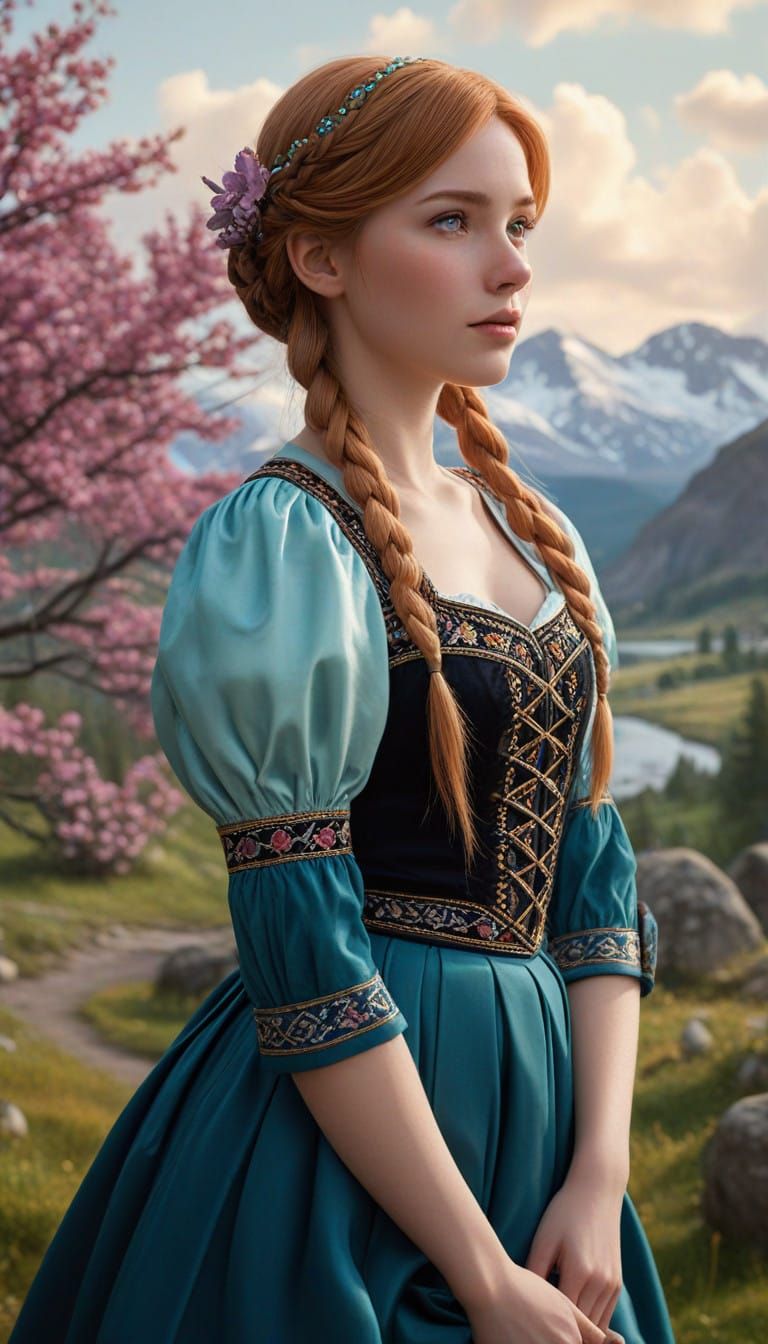 Disney Princess Anna with Enchanting Aura