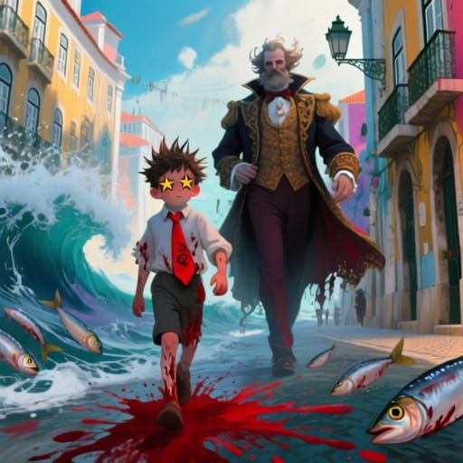 Avant do Caos in Vibrant Lisbon Streets