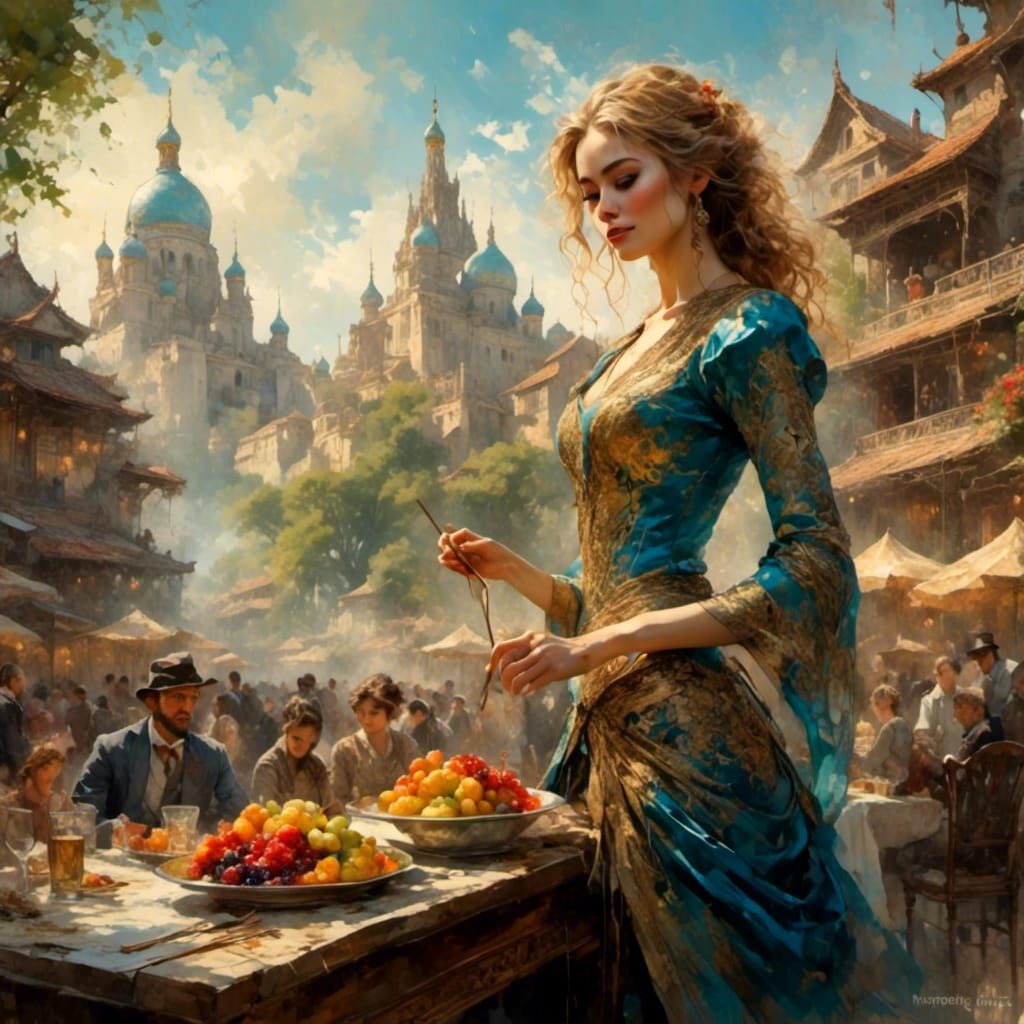 Abstract AI Image Generation with LoRA Models