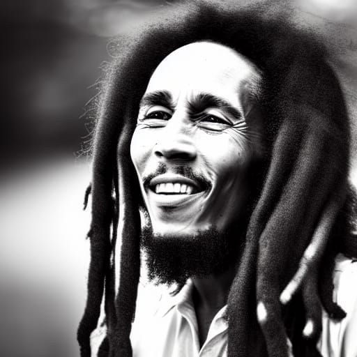 Bob Marley Portrait in Natural Lighting