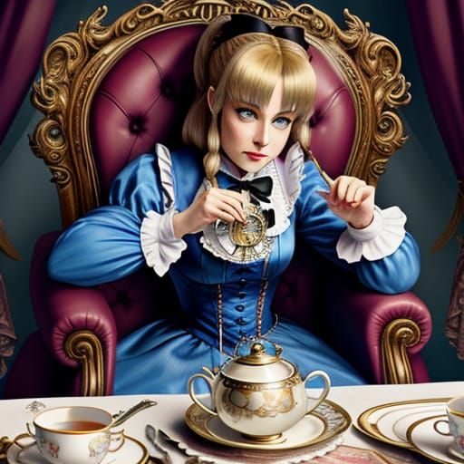 Steampunk Wonderland: Alice Entranced by Timekeeper