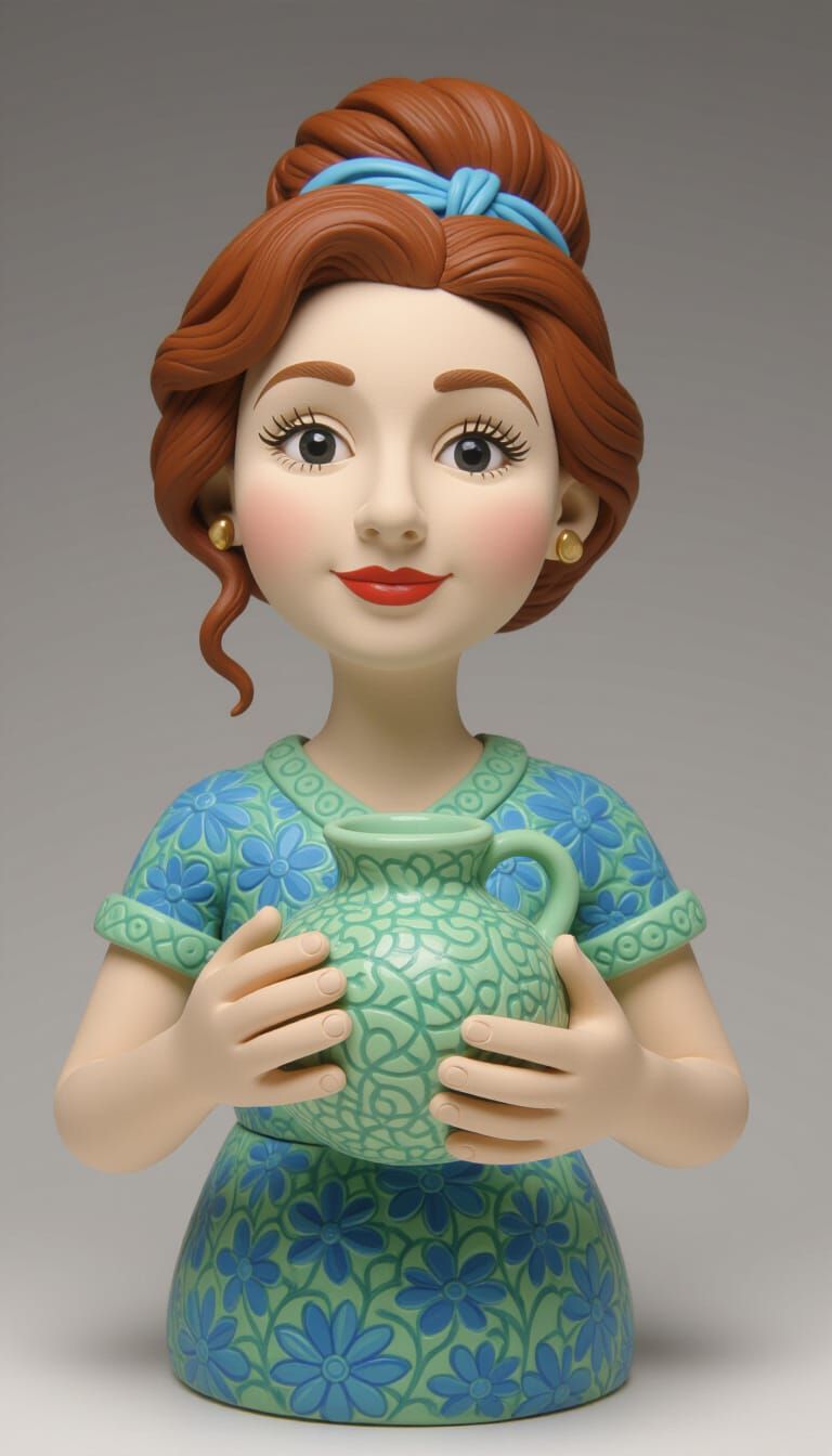 Detailed Clay Creation: A Simple Art Masterpiece