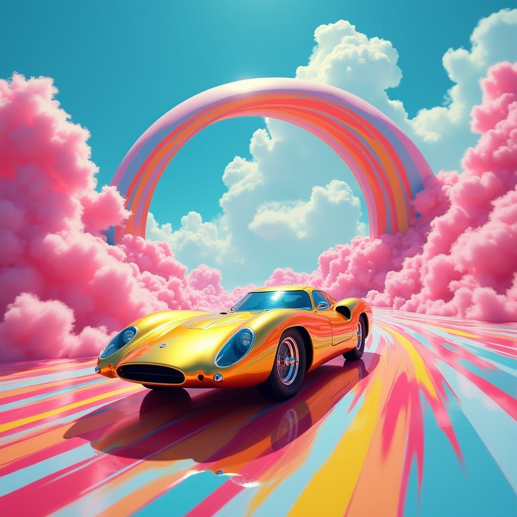 Golden Speedster Zooms into Vibrant Wonderworld