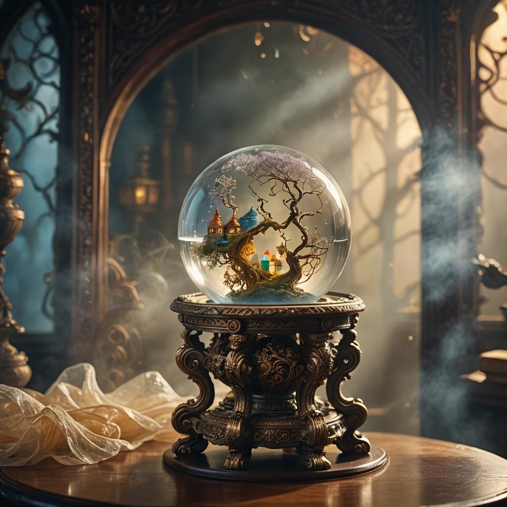Miniature Ethereal World Inside Glass Ball