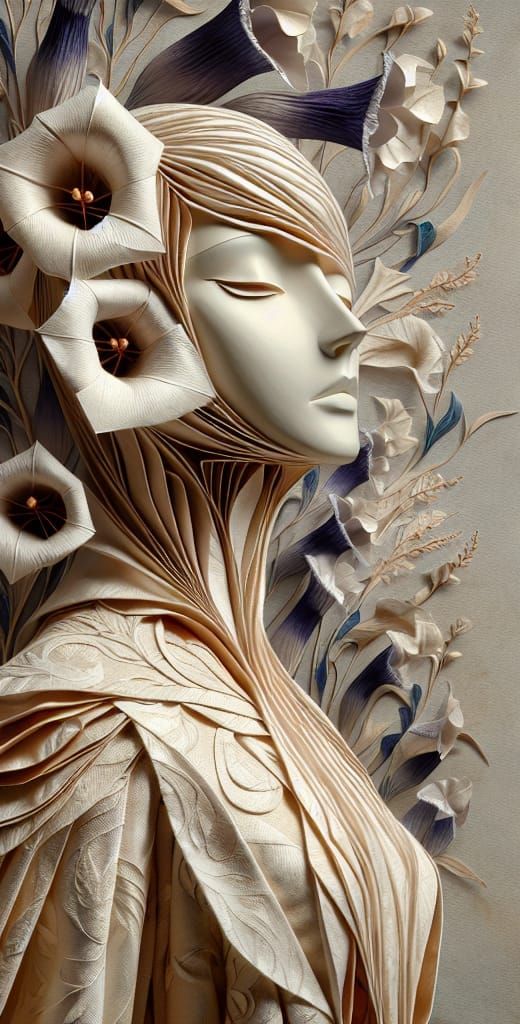 MPR ON - What a Dream I Had Without Artists - Metallic Paper Iris Folding