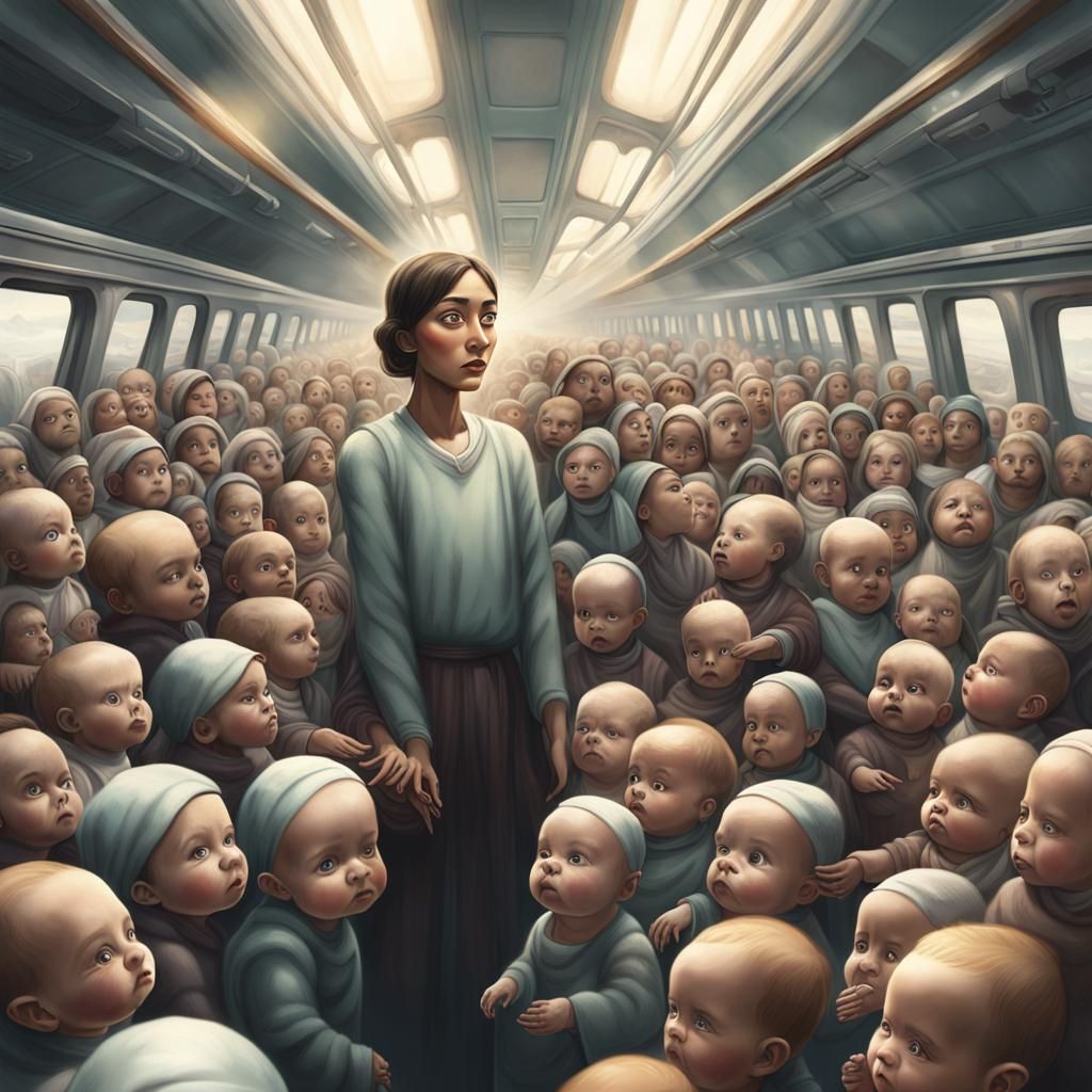 Train Full of Interactive Babies: Fantasy Concept Art
