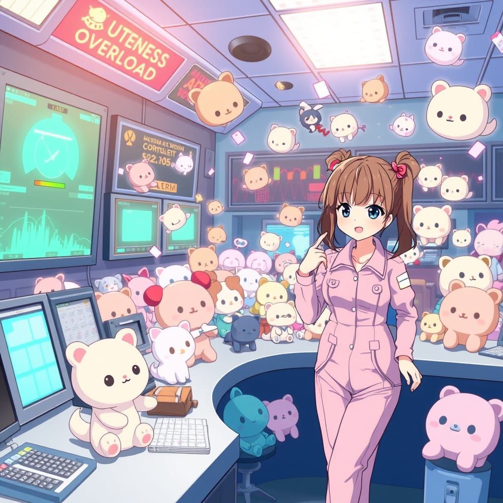 Kawaii Cuteness Overload in Anime Style