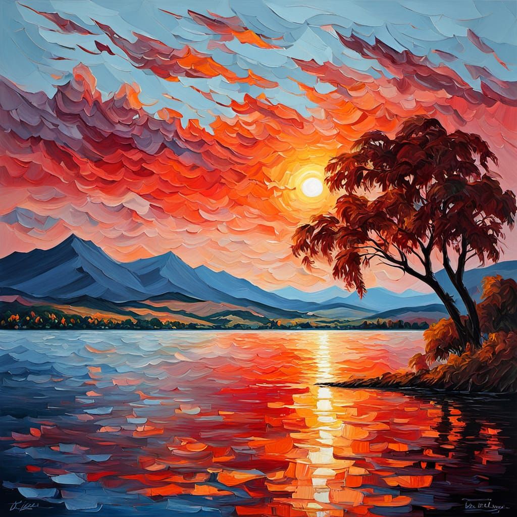 Sunset at Lake Balaton