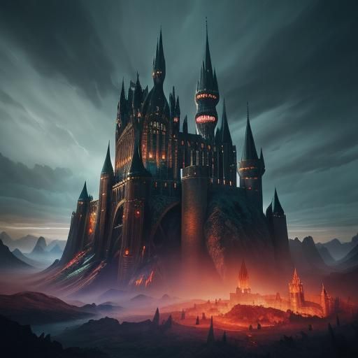 Young Wizard Inside Hogwarts: Cinematic Film Still