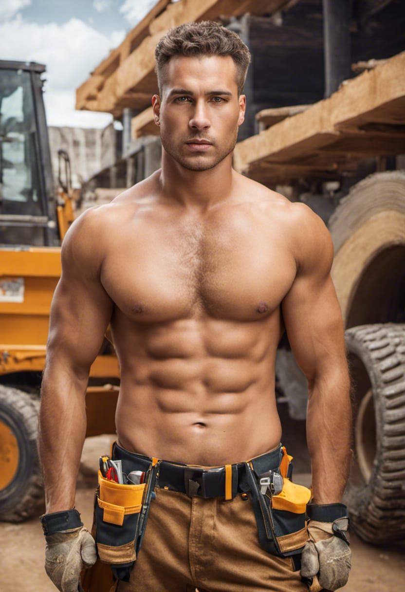 Construction Worker Illustration for Safety Manual