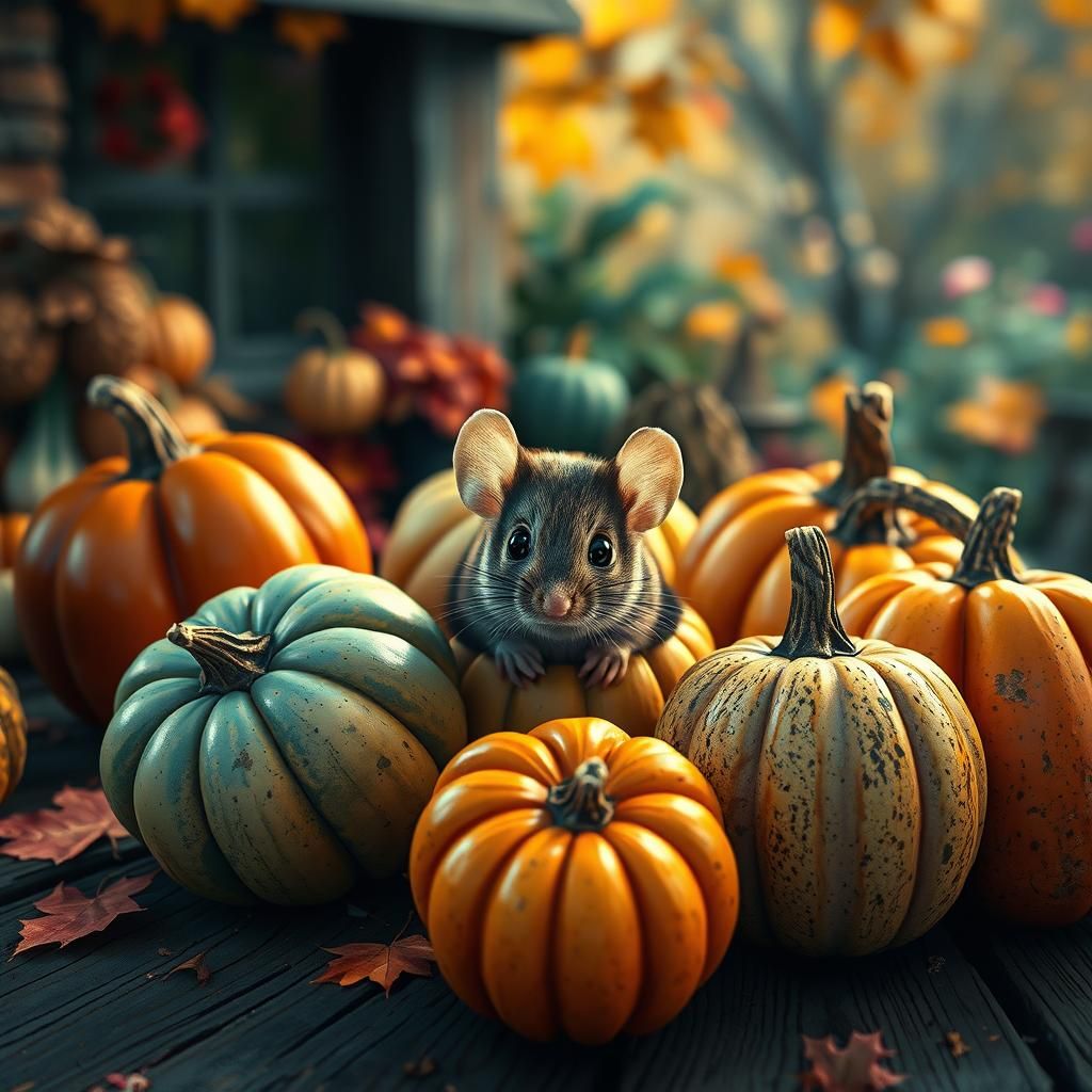 Gourds and mouse